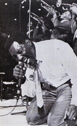 Soul singer Otis Redding was known to be an electrifying stage presence.