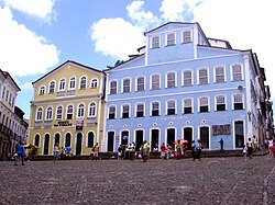 Old houses in the historical center of Salvador.
