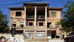 The former grounds of the headquarters of Radio Tirana in the capital of Tirana. Radio Televizioni Shqiptar (RTSH) was initially inaugurated as Radio Tirana in 1938 prior to World War II.