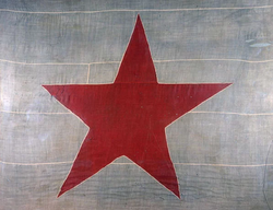 The flag used by Californio leader Juan Bautista Alvarado's 1836 California independence movement