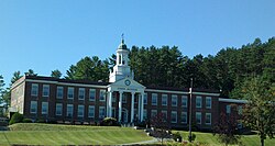 Lyndon Institute, a non-profit high school in Lyndon with both day and boarding students.