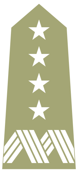 Four-star general's shoulder strap