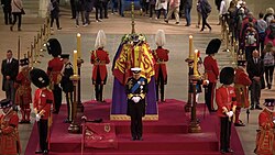The Duke of York, standing guard during the Vigil of the Princes, 16 September 2022