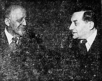 Du Bois with Congressman Vito Marcantonio at the 1952 Progressive National Convention
