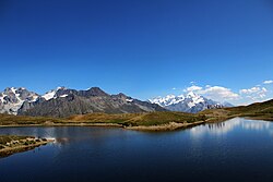 Mountain lakes in the country's northwest