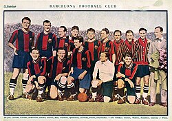 Team of Barcelona, published on El Gráfico, 1926