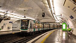Nation station, on Line 9 of the Paris Métro