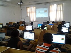 Education system's implementation of information and communications technology at the University of Ghana