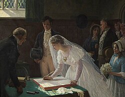 Edmund Leighton, The Wedding Register