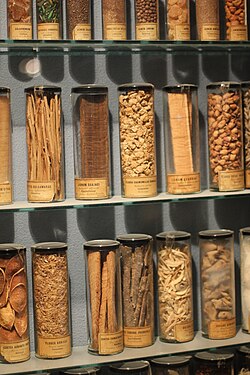 A selection of antique herbal medicines