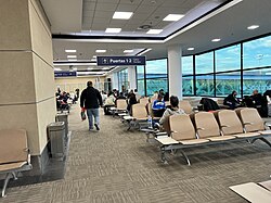 Last waiting room at the airport