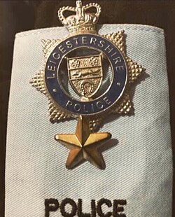 Leicestershire Police head police cadet epaulette