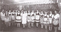 Kermes of the Italian Association of Comodoro Rivadavia, Chubut, to benefit Italian refugees during the Second World War.