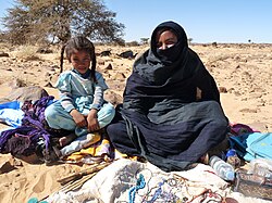 A family in the Adrar Plateau.