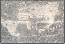 Mundus Novus depicted on the Ostrich Egg Globe in 1504