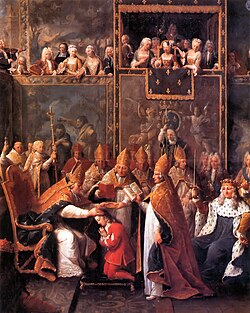 Coronation of Louis XV at Reims Cathedral (1722)