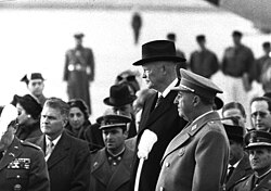 Spanish dictator Francisco Franco and Eisenhower in Madrid in 1959