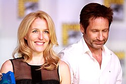 The popular TV series The X-Files depicts the fictional FBI Special Agents Dana Scully (Gillian Anderson) and Fox Mulder (David Duchovny) who investigate paranormal phenomena.