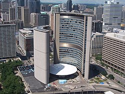 Toronto City Hall is the seat of the municipal government of Toronto