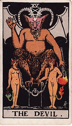 A pentagram with a point facing downward was used as a symbol of the devil in Romanticism and in modern Satanism.