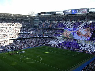 View of the stadium during the Madrid derby in the 2006–07 La Liga