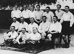The Corinthian F.C. squad that toured on Brazil in 1910, winning all matches