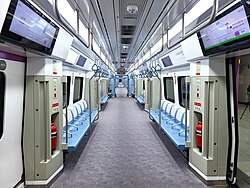 Interior of a GTX-A train