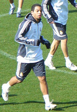 Marcelo training with Real Madrid in 2007