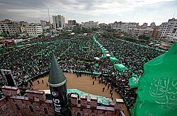 The 25th anniversary of Hamas taking place in Gaza, 2012