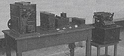 Electro-mechanical calculator (1920) by Leonardo Torres Quevedo.