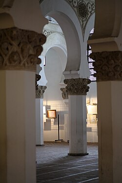 The 12th-century Synagogue of Santa María la Blanca in Toledo, Spain, was converted to a church shortly after anti-Jewish pogroms in 1391