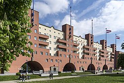 Karl-Marx-Hof, a Gemeindebau building and a symbol of Red Vienna