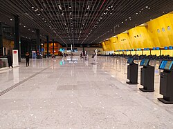 Check-in hall in 2019