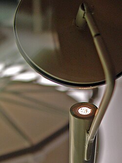 An optical fiber bundle in a luminaire