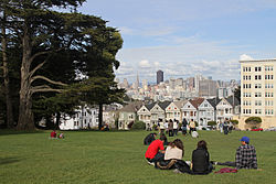Painted Ladies on Alamo Square.