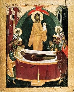 Icon of the Dormition by Theophan the Greek, 1392