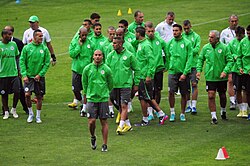 Algeria at training camp during the 2013 African Cup of Nations