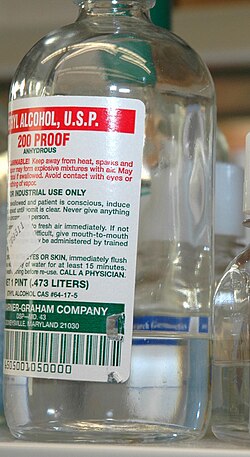 USP grade ethanol for laboratory use