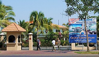 Entrance to the Paradise Village Grand Marina Villas, Nuevo Vallarta, Nayarit, Mexico