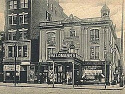 Newark Theatre was built in 1853 as the first theater at the location of 138 Market Street and Halsey Street. In 1880s, operated as a vaudeville house named Fred Waldmann's Opera House