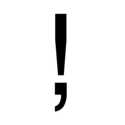 An exclamation comma