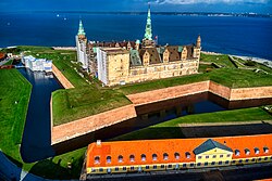 Kronborg Castle is immortalised as Elsinore in the play Hamlet