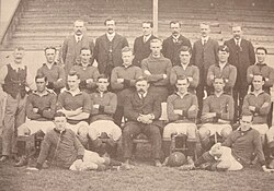 Barry AFC team photograph, featuring players/officials of 1913–14