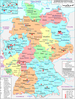 General map of Germany