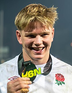 Pollock with the England under-20s in 2024.