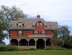 The President's House at Gallaudet University. One of the residential properties located next to the Union Market area that was being rezoned for which Dr. Hall was fighting.