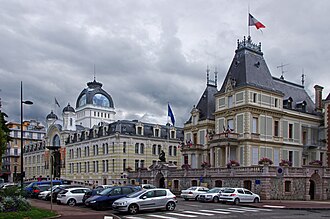 The commune of Évian-les-Bains is the administrative centre of the canton of Évian-les-Bains in Haute-Savoie, France.