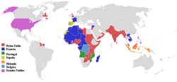 Colonial empires in 1945