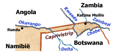Map of the Caprivi