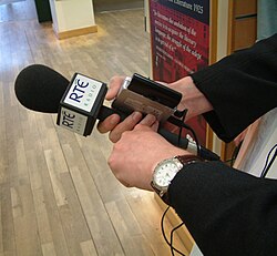 RTÉ Radio microphone in 2004